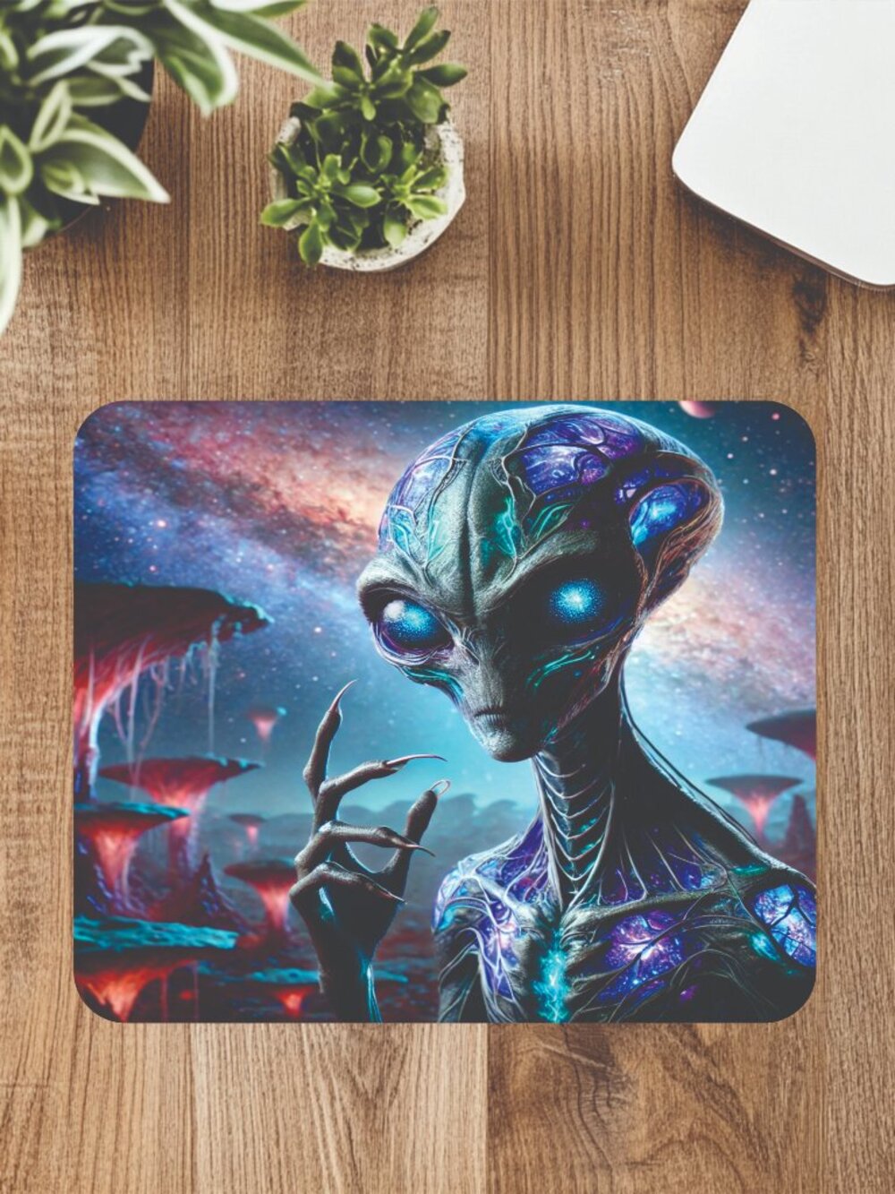 Alien Science Fiction Computer Mousepad Home Office Decor Mouse Mat